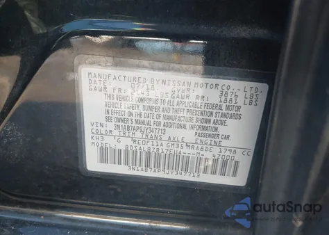 2018 Nissan Sentra S from USA, damaged, VIN 3N1AB7AP9JY347713